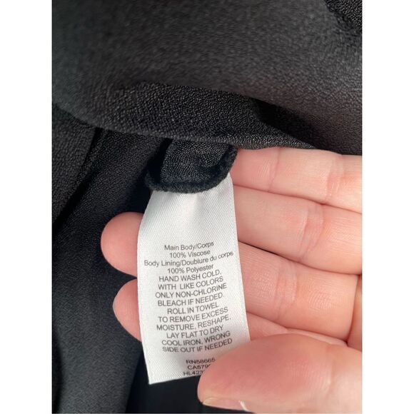 Chelsea.28 Jumpsuit Size Medium Black Cap Sleeve Belted Wide Leg Pants NWT - Picture 12 of 14